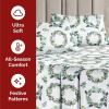imageQueen Christmas Buffalo Plaid BampampW Sheet Set  Holiday Xmas Pattern Bedding Set  Deep Pockets  Snug Fit  4 Piece  Wrinkle Free  Comfy Festive Winter  Holiday Sheets for Women Men Kids ampamp TeensHoliday Wreath