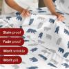 imageQueen Christmas Buffalo Plaid BampampW Sheet Set  Holiday Xmas Pattern Bedding Set  Deep Pockets  Snug Fit  4 Piece  Wrinkle Free  Comfy Festive Winter  Holiday Sheets for Women Men Kids ampamp Teens22  Winter Bears