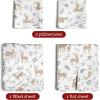 imageQueen Christmas Buffalo Plaid BampampW Sheet Set  Holiday Xmas Pattern Bedding Set  Deep Pockets  Snug Fit  4 Piece  Wrinkle Free  Comfy Festive Winter  Holiday Sheets for Women Men Kids ampamp TeensReindeer