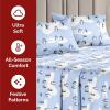 imageQueen Christmas Buffalo Plaid BampampW Sheet Set  Holiday Xmas Pattern Bedding Set  Deep Pockets  Snug Fit  4 Piece  Wrinkle Free  Comfy Festive Winter  Holiday Sheets for Women Men Kids ampamp Teens34  Penguins
