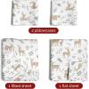 imageQueen Christmas Buffalo Plaid BampampW Sheet Set  Holiday Xmas Pattern Bedding Set  Deep Pockets  Snug Fit  4 Piece  Wrinkle Free  Comfy Festive Winter  Holiday Sheets for Women Men Kids ampamp TeensReindeer