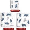 imageQueen Christmas Buffalo Plaid BampampW Sheet Set  Holiday Xmas Pattern Bedding Set  Deep Pockets  Snug Fit  4 Piece  Wrinkle Free  Comfy Festive Winter  Holiday Sheets for Women Men Kids ampamp Teens22  Winter Bears