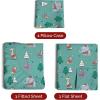 imageQueen Christmas Buffalo Plaid BampampW Sheet Set  Holiday Xmas Pattern Bedding Set  Deep Pockets  Snug Fit  4 Piece  Wrinkle Free  Comfy Festive Winter  Holiday Sheets for Women Men Kids ampamp Teens37  Snow Animals
