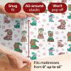imageQueen Christmas Buffalo Plaid BampampW Sheet Set  Holiday Xmas Pattern Bedding Set  Deep Pockets  Snug Fit  4 Piece  Wrinkle Free  Comfy Festive Winter  Holiday Sheets for Women Men Kids ampamp Teens40  Cats and Dogs