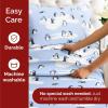 imageQueen Christmas Buffalo Plaid BampampW Sheet Set  Holiday Xmas Pattern Bedding Set  Deep Pockets  Snug Fit  4 Piece  Wrinkle Free  Comfy Festive Winter  Holiday Sheets for Women Men Kids ampamp Teens34  Penguins
