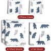 imageQueen Christmas Buffalo Plaid BampampW Sheet Set  Holiday Xmas Pattern Bedding Set  Deep Pockets  Snug Fit  4 Piece  Wrinkle Free  Comfy Festive Winter  Holiday Sheets for Women Men Kids ampamp Teens22  Winter Bears