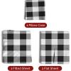 imageQueen Christmas Buffalo Plaid BampampW Sheet Set  Holiday Xmas Pattern Bedding Set  Deep Pockets  Snug Fit  4 Piece  Wrinkle Free  Comfy Festive Winter  Holiday Sheets for Women Men Kids ampamp Teens17  Buffalo Plaid Bw