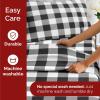 imageQueen Christmas Buffalo Plaid BampampW Sheet Set  Holiday Xmas Pattern Bedding Set  Deep Pockets  Snug Fit  4 Piece  Wrinkle Free  Comfy Festive Winter  Holiday Sheets for Women Men Kids ampamp Teens17  Buffalo Plaid Bw