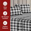 imageQueen Christmas Buffalo Plaid BampampW Sheet Set  Holiday Xmas Pattern Bedding Set  Deep Pockets  Snug Fit  4 Piece  Wrinkle Free  Comfy Festive Winter  Holiday Sheets for Women Men Kids ampamp Teens17  Buffalo Plaid Bw