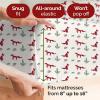 imageQueen Christmas Buffalo Plaid BampampW Sheet Set  Holiday Xmas Pattern Bedding Set  Deep Pockets  Snug Fit  4 Piece  Wrinkle Free  Comfy Festive Winter  Holiday Sheets for Women Men Kids ampamp Teens23  Winter Fox