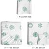 imageQueen Christmas Buffalo Plaid BampampW Sheet Set  Holiday Xmas Pattern Bedding Set  Deep Pockets  Snug Fit  4 Piece  Wrinkle Free  Comfy Festive Winter  Holiday Sheets for Women Men Kids ampamp Teens44  Green Snowflakes