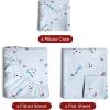 imageQueen Christmas Buffalo Plaid BampampW Sheet Set  Holiday Xmas Pattern Bedding Set  Deep Pockets  Snug Fit  4 Piece  Wrinkle Free  Comfy Festive Winter  Holiday Sheets for Women Men Kids ampamp Teens21  Snowy Bluebirds