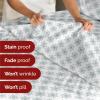 imageQueen Christmas Buffalo Plaid BampampW Sheet Set  Holiday Xmas Pattern Bedding Set  Deep Pockets  Snug Fit  4 Piece  Wrinkle Free  Comfy Festive Winter  Holiday Sheets for Women Men Kids ampamp Teens18  Gray Snowflakes