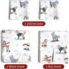 imageQueen Christmas Buffalo Plaid BampampW Sheet Set  Holiday Xmas Pattern Bedding Set  Deep Pockets  Snug Fit  4 Piece  Wrinkle Free  Comfy Festive Winter  Holiday Sheets for Women Men Kids ampamp Teens39  Ski Dogs