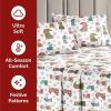 imageQueen Christmas Buffalo Plaid BampampW Sheet Set  Holiday Xmas Pattern Bedding Set  Deep Pockets  Snug Fit  4 Piece  Wrinkle Free  Comfy Festive Winter  Holiday Sheets for Women Men Kids ampamp Teens40  Cats and Dogs