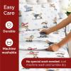 imageQueen Christmas Buffalo Plaid BampampW Sheet Set  Holiday Xmas Pattern Bedding Set  Deep Pockets  Snug Fit  4 Piece  Wrinkle Free  Comfy Festive Winter  Holiday Sheets for Women Men Kids ampamp Teens39  Ski Dogs