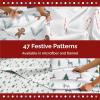 imageQueen Christmas Buffalo Plaid BampampW Sheet Set  Holiday Xmas Pattern Bedding Set  Deep Pockets  Snug Fit  4 Piece  Wrinkle Free  Comfy Festive Winter  Holiday Sheets for Women Men Kids ampamp Teens18  Gray Snowflakes