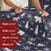 imageQueen Christmas Buffalo Plaid BampampW Sheet Set  Holiday Xmas Pattern Bedding Set  Deep Pockets  Snug Fit  4 Piece  Wrinkle Free  Comfy Festive Winter  Holiday Sheets for Women Men Kids ampamp Teens29  Woodland Animals