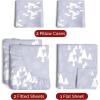 imageQueen Christmas Buffalo Plaid BampampW Sheet Set  Holiday Xmas Pattern Bedding Set  Deep Pockets  Snug Fit  4 Piece  Wrinkle Free  Comfy Festive Winter  Holiday Sheets for Women Men Kids ampamp Teens33  Winter Wonderland