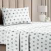 imageQueen Christmas Buffalo Plaid BampampW Sheet Set  Holiday Xmas Pattern Bedding Set  Deep Pockets  Snug Fit  4 Piece  Wrinkle Free  Comfy Festive Winter  Holiday Sheets for Women Men Kids ampamp Teens44  Green Snowflakes