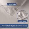 imageTwin Size Navy Blue Alternative Down Comforter  Warm Lightweight Luxury and Breathable Hotel Quality Bedding Set  All Season Fluffy and Cozy Oversized Cooling Microfiber Duvet Insert Comforter02  Light Gray