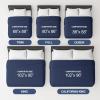 imageTwin Size Navy Blue Alternative Down Comforter  Warm Lightweight Luxury and Breathable Hotel Quality Bedding Set  All Season Fluffy and Cozy Oversized Cooling Microfiber Duvet Insert Comforter07  Navy Blue