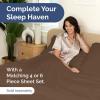 imageTwin Size Navy Blue Alternative Down Comforter  Warm Lightweight Luxury and Breathable Hotel Quality Bedding Set  All Season Fluffy and Cozy Oversized Cooling Microfiber Duvet Insert Comforter13  BrownBeige