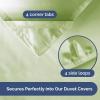 imageTwin Size Navy Blue Alternative Down Comforter  Warm Lightweight Luxury and Breathable Hotel Quality Bedding Set  All Season Fluffy and Cozy Oversized Cooling Microfiber Duvet Insert Comforter12  EmeraldLight Sage Green