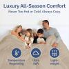 imageTwin Size Navy Blue Alternative Down Comforter  Warm Lightweight Luxury and Breathable Hotel Quality Bedding Set  All Season Fluffy and Cozy Oversized Cooling Microfiber Duvet Insert Comforter05  Cream