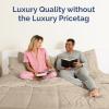 imageTwin Size Navy Blue Alternative Down Comforter  Warm Lightweight Luxury and Breathable Hotel Quality Bedding Set  All Season Fluffy and Cozy Oversized Cooling Microfiber Duvet Insert Comforter05  Cream