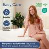 imageWaterproof Cooling Mattress Protector Queen Size  Viscose Made from Bamboo Mattress Cover  Fits 16quot Deep  Fitted Sheet Style ampamp Stretchable Pockets  Noiseless Comfy Breathable  60 x 80  White