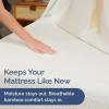 imageWaterproof Cooling Mattress Protector Queen Size  Viscose Made from Bamboo Mattress Cover  Fits 16quot Deep  Fitted Sheet Style ampamp Stretchable Pockets  Noiseless Comfy Breathable  60 x 80  White
