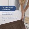 imageWrap Around Dust Ruffle Bed Skirt  Brown  for Queen Size Beds with 12 Inch Drop  Easy Fit Elastic Strap  Adjustable Pleated Bedskirt wBrushed Fabric  Wrinkle Free  for Women Men Kids ampamp Teens