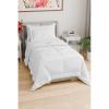 imageFull Comforter Set  7 Piece Bed in a Bag Queen Size Bed Set  Down Alternative Comforter Flat Sheet Fitted Sheet Pillowcases ampamp Shams for All Seasons  Ultra Soft Comfy ampamp Breathable  Navy Blue01  White