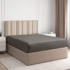 imageQueen 400 Thread Count Cotton Fitted Sheet  Hotel Quality 100 Cotton  Soft ampamp Wrinkle Free  Deep Pockets  Fits Mattress Perfectly with No PopOff Elastic  One Fitted Bottom Sheet Only  Burgundy05  Dark Grey