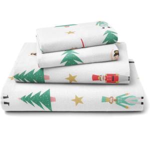 imageFlannel Christmas Sheets  100 Cotton Flannel Sheets  Queen Size Sheets  Extra Soft ampamp Cozy  Thick Warm Heavyweight Winter Sheets  Christmas Trees Deep Pocket Holiday Sheets for Women Men ampamp Kids03  Nutcracker Ballet