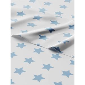 imageKids Baseball Queen 4 Piece Sheet Set  Boys Girls Teens Toddler  Easy Fit Deep Pockets  Breathable Hotel Quality Bedding Sheets  Machine Washable  Wrinkle Free  Cute Cozy Soft  CGK Linens05  Blue Stars