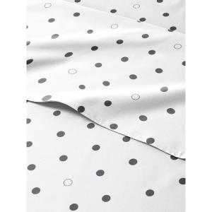 imageKids Baseball Queen 4 Piece Sheet Set  Boys Girls Teens Toddler  Easy Fit Deep Pockets  Breathable Hotel Quality Bedding Sheets  Machine Washable  Wrinkle Free  Cute Cozy Soft  CGK Linens26  Black  White Polka Dots