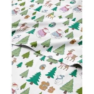 imageQueen Christmas Buffalo Plaid BampampW Sheet Set  Holiday Xmas Pattern Bedding Set  Deep Pockets  Snug Fit  4 Piece  Wrinkle Free  Comfy Festive Winter  Holiday Sheets for Women Men Kids ampamp Teens38  Holiday Animals