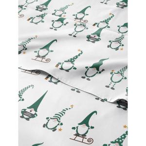 imageQueen Christmas Buffalo Plaid BampampW Sheet Set  Holiday Xmas Pattern Bedding Set  Deep Pockets  Snug Fit  4 Piece  Wrinkle Free  Comfy Festive Winter  Holiday Sheets for Women Men Kids ampamp Teens13  Holiday Gnomes Green