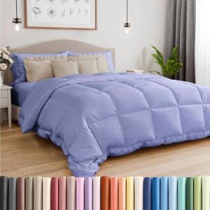 imageTwin Size Navy Blue Alternative Down Comforter  Warm Lightweight Luxury and Breathable Hotel Quality Bedding Set  All Season Fluffy and Cozy Oversized Cooling Microfiber Duvet Insert Comforter09  Lavender