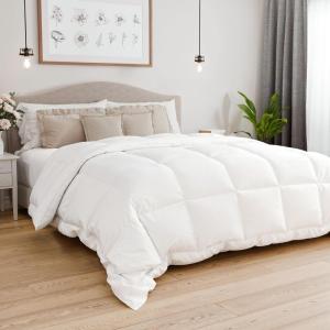imageTwin Size Navy Blue Alternative Down Comforter  Warm Lightweight Luxury and Breathable Hotel Quality Bedding Set  All Season Fluffy and Cozy Oversized Cooling Microfiber Duvet Insert Comforter01  White