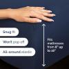 image3 Piece Bed Sheet Set Twin Size  Comfy Breathable ampamp Cooling  UltraSoft Cozy Bedding Set w 816 Inch Deep Pockets  1 Flat ampamp 1 Fitted Sheet ampamp 1 Pillowcase  Wrinkle Free ampamp Fade Resistant  Wheat05  Navy Blue