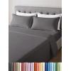 image3 Piece Bed Sheet Set Twin Size  Comfy Breathable ampamp Cooling  UltraSoft Cozy Bedding Set w 816 Inch Deep Pockets  1 Flat ampamp 1 Fitted Sheet ampamp 1 Pillowcase  Wrinkle Free ampamp Fade Resistant  Wheat03  Dark Grey