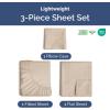 image3 Piece Bed Sheet Set Twin Size  Comfy Breathable ampamp Cooling  UltraSoft Cozy Bedding Set w 816 Inch Deep Pockets  1 Flat ampamp 1 Fitted Sheet ampamp 1 Pillowcase  Wrinkle Free ampamp Fade Resistant  Wheat04  Wheat