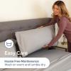 image3 Piece Bed Sheet Set Twin Size  Comfy Breathable ampamp Cooling  UltraSoft Cozy Bedding Set w 816 Inch Deep Pockets  1 Flat ampamp 1 Fitted Sheet ampamp 1 Pillowcase  Wrinkle Free ampamp Fade Resistant  Wheat02  Light Grey