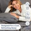 image3 Piece Bed Sheet Set Twin Size  Comfy Breathable ampamp Cooling  UltraSoft Cozy Bedding Set w 816 Inch Deep Pockets  1 Flat ampamp 1 Fitted Sheet ampamp 1 Pillowcase  Wrinkle Free ampamp Fade Resistant  Wheat03  Dark Grey