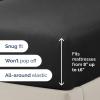 image3 Piece Bed Sheet Set Twin Size  Comfy Breathable ampamp Cooling  UltraSoft Cozy Bedding Set w 816 Inch Deep Pockets  1 Flat ampamp 1 Fitted Sheet ampamp 1 Pillowcase  Wrinkle Free ampamp Fade Resistant  Wheat06  Black