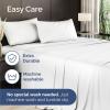 imageBamboo Sheets Full Size  Cooling Sheets for Full  100 Rayon Derived from Bamboo  Ultra Soft Breathable ampamp Hotel Luxury Bedding  1 Flat ampamp 1 Fitted ampamp 2 Pillowcases w 16 Inch Deep Pockets  White01  White