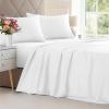 imageBamboo Sheets Full Size  Cooling Sheets for Full  100 Rayon Derived from Bamboo  Ultra Soft Breathable ampamp Hotel Luxury Bedding  1 Flat ampamp 1 Fitted ampamp 2 Pillowcases w 16 Inch Deep Pockets  White01  White